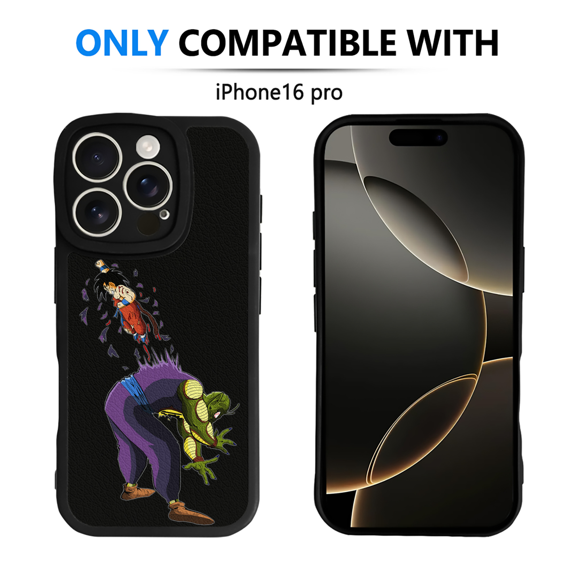 （画像用） ドラゴンボール DRAGON BALL 【iPhone 16シリーズ対応】シリコンスマホケース（レザー調） 材質：シリコン